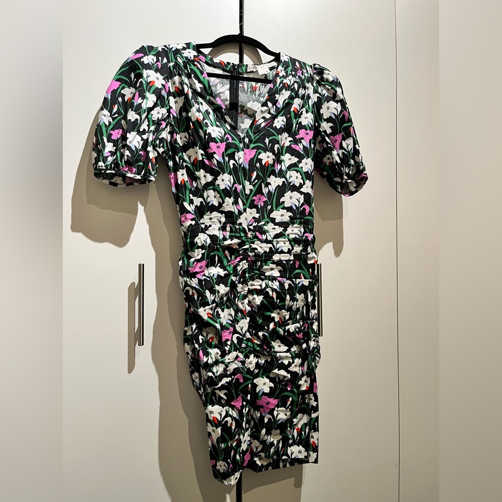 Veronica beard floral print dress